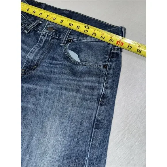 Levis 527 Low Boot Cut Jeans Mens 32x32 BlueDenim Pants Excellent Condition - Picture 5 of 11
